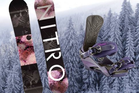 Dámský snowboard NITRO Fate + vázko Cosmic