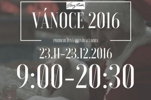 ♦♦♦ PRODLOUŽENÁ OTEVÍRACÍ DOBA VÁNOCE 2016♦♦♦