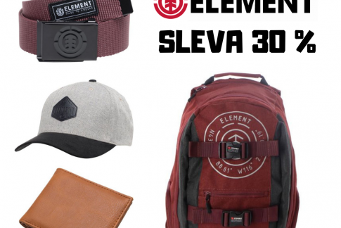 Sleva na značku ELEMENT 30%!!